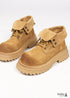 Boho-Thick-soled Distressed Biker Boots